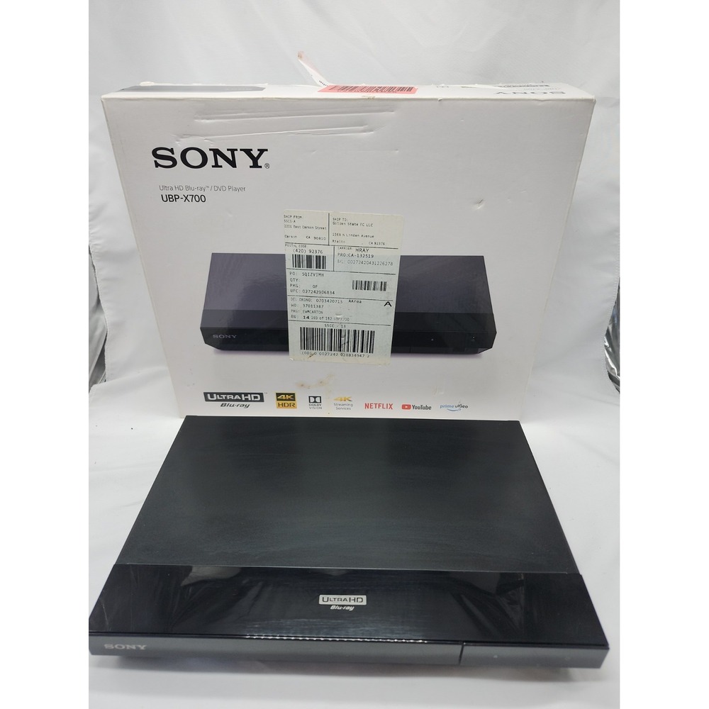 Sony UBP-X700 Ultra HD Blu-ray 4K Player with Power Adapter